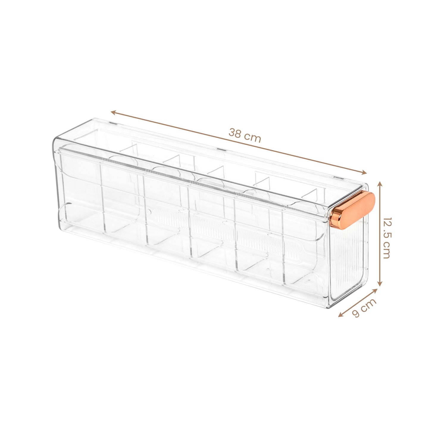 Glass Finish Wall Mount Drawer Organizer – Space-Saving Storage with Adjustable Design for organizing Socks, Briefs, and lingerie to daily-use items like phone chargers and office supplies