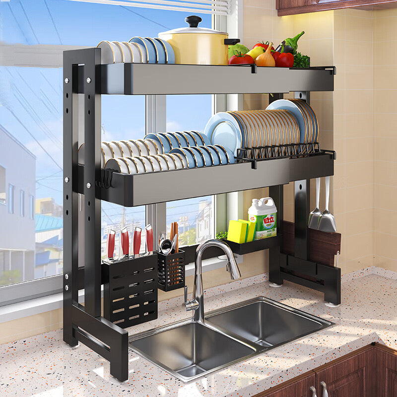 Over Sink Dish Drying Rack, 2-Tier
