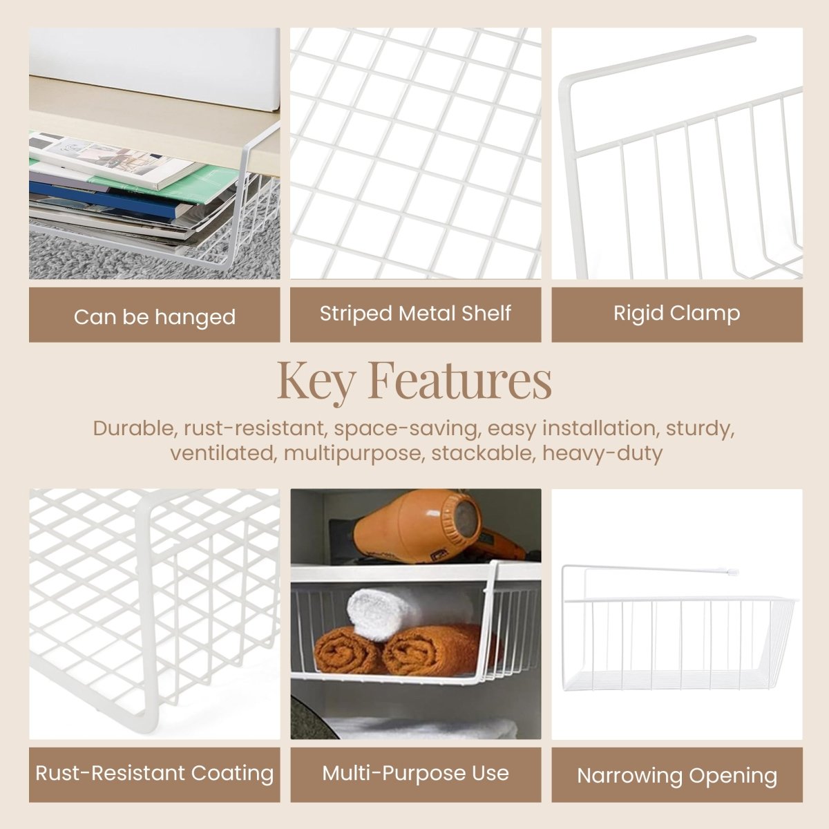 Multifunctional Under Cabinet Rack - RUBHUB