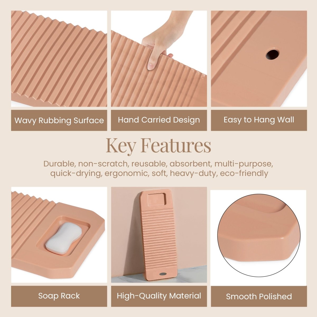 Washing board for baby or small clothes - RUBHUB