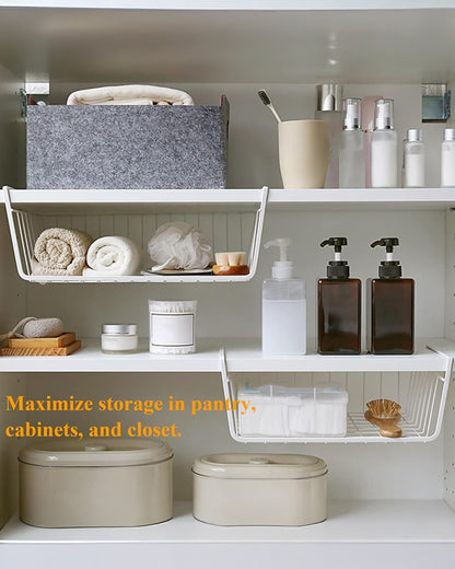 Multifunctional Under Cabinet Storage Rack – Durable, Sleek, and Versatile, Add Extra Space