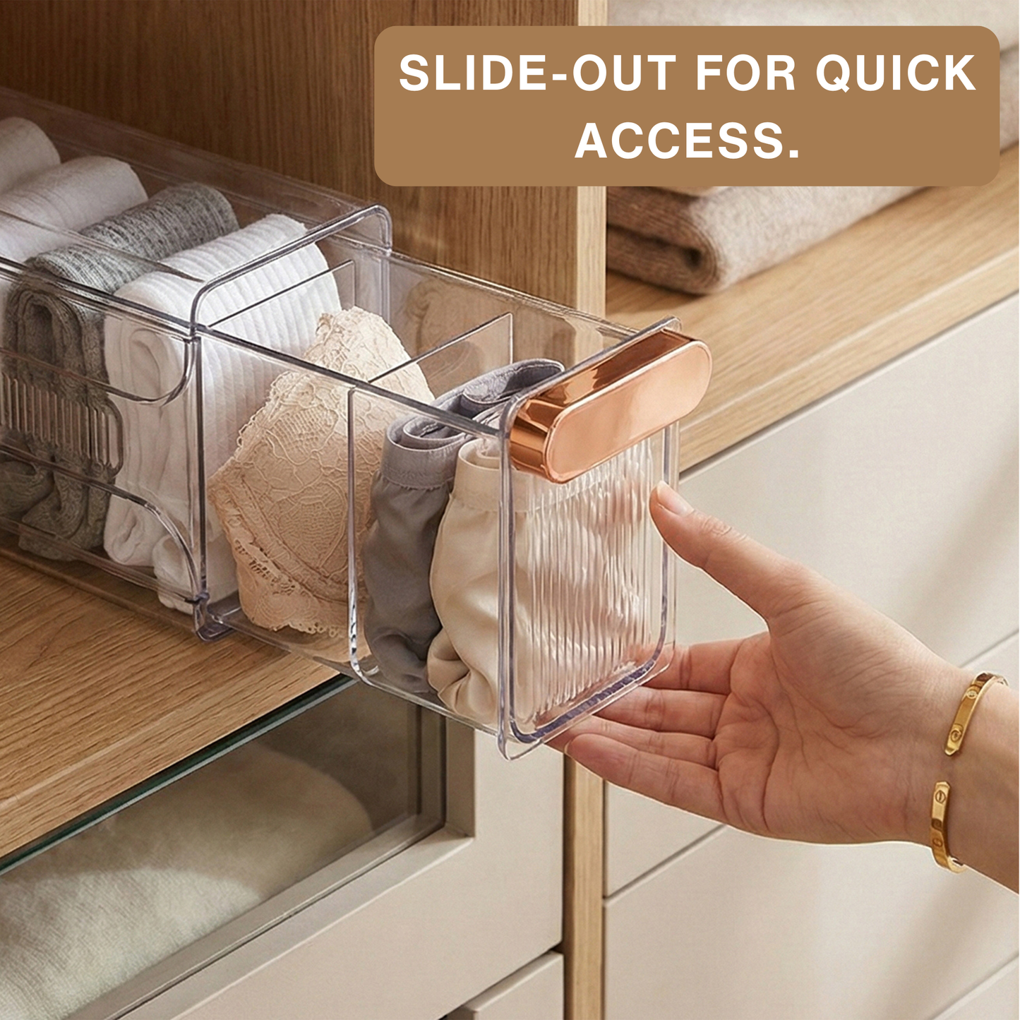 Glass Finish Wall Mount Storage Organizer