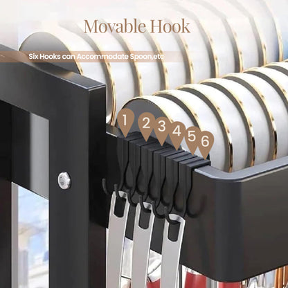 Over Sink Dish Drying Rack – Adjustable, Expandable, and Rust-Resistant Dish Drainer