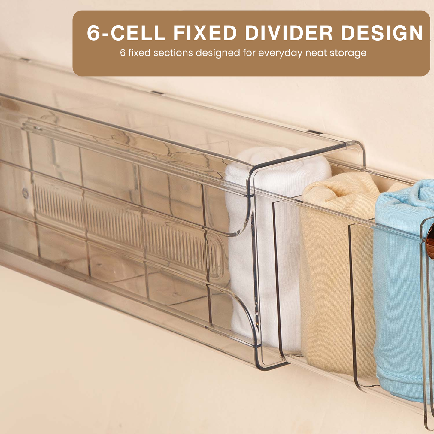 Glass Finish Wall Mount Storage Organizer