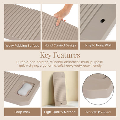 Washing board mini washboards plastic wash board for baby cloth small Items cloth diapeers used in bathroom sink small basin