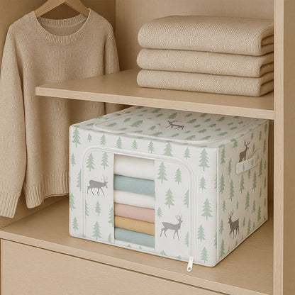 Stackable Forest-Themed Cloth Storage Box