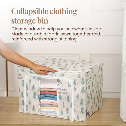 Stackable Forest-Themed Cloth Storage Box