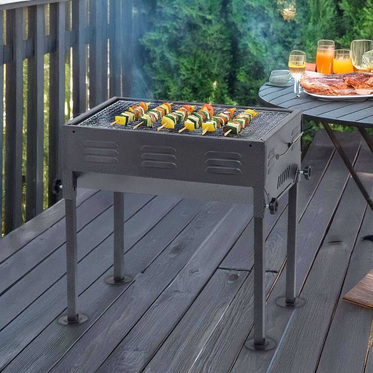 Adjustable Height Barbecue Grill - RUBHUB