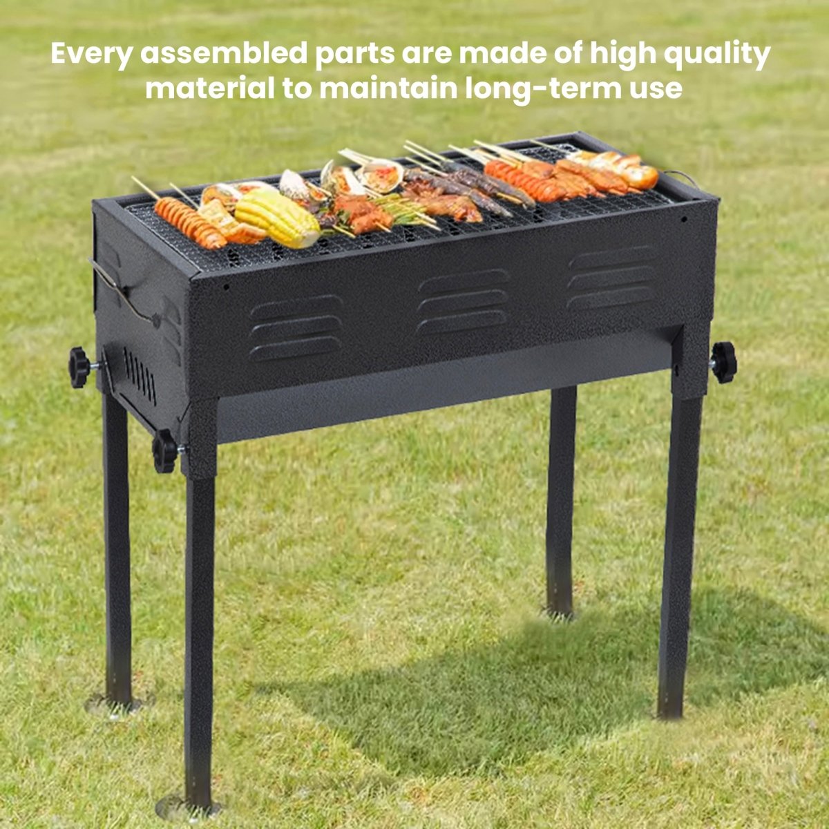 Adjustable Height Barbecue Grill - RUBHUB