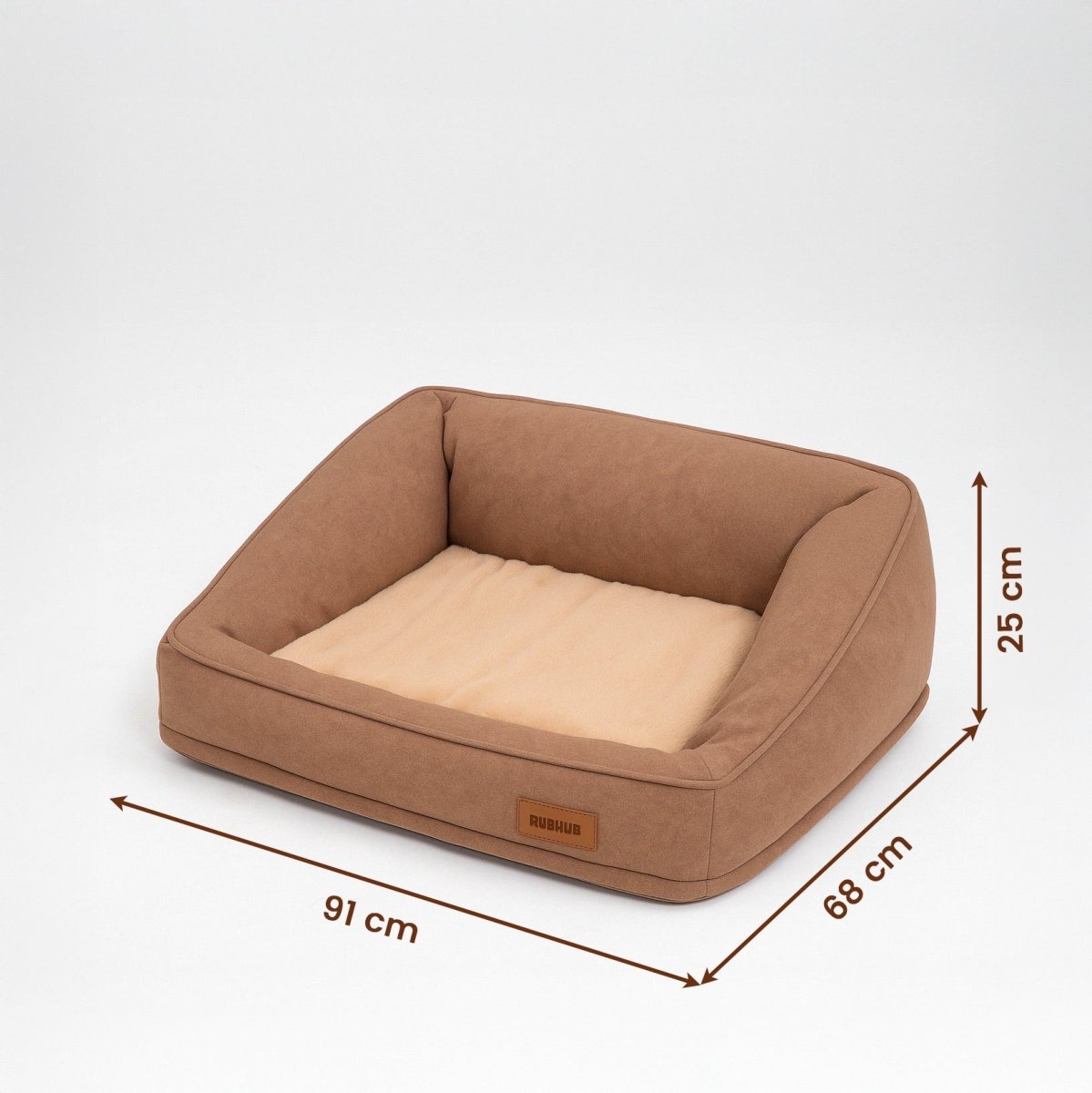Beige Orthopedic Sofa - Style Pet Bed, Waterproof & Stain - Resistant (Large) - RUBHUB