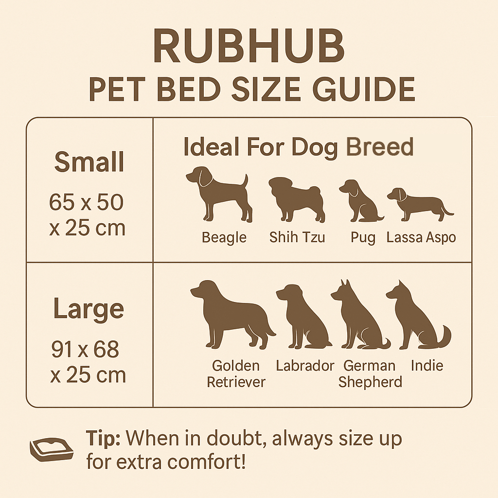 Beige Orthopedic Sofa - Style Pet Bed, Waterproof & Stain - Resistant (Medium) - RUBHUB