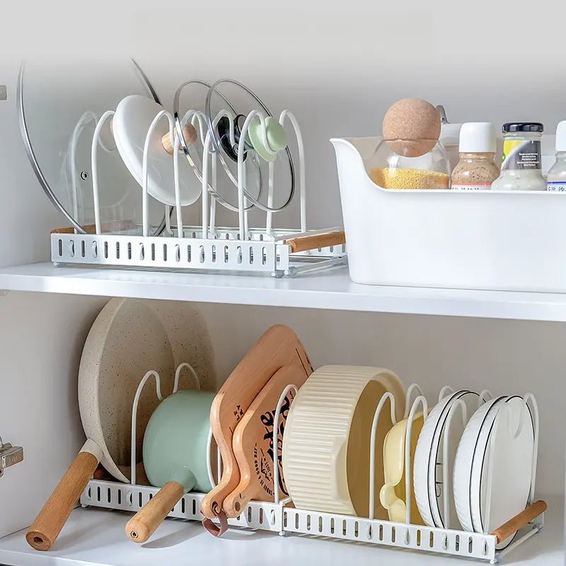 Expandable Pan and Lid Organizer Rack - RUBHUB