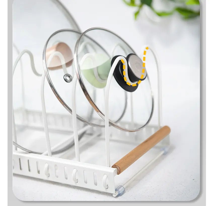 Expandable Pan and Lid Organizer Rack - RUBHUB