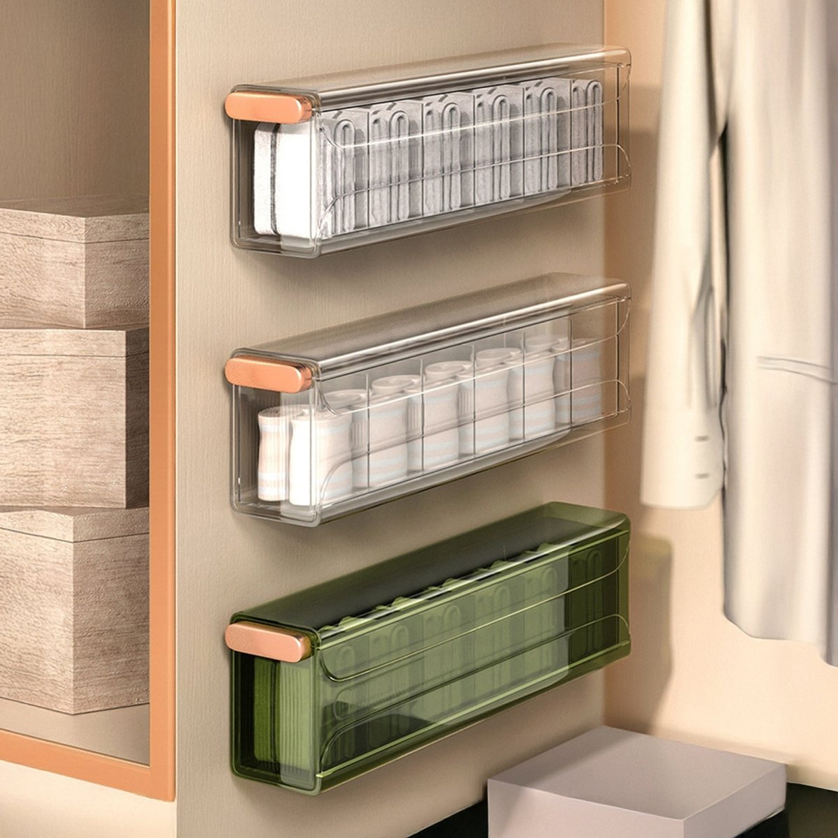 Green Wall Mount Storage Organizer - RUBHUB