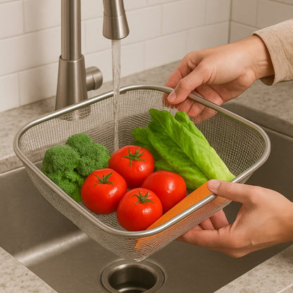 Multi - Purpose Stainless Steel Drain Basket - RUBHUB