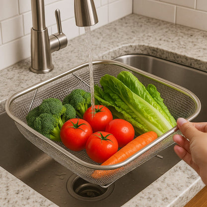 Multi - Purpose Stainless Steel Drain Basket - RUBHUB