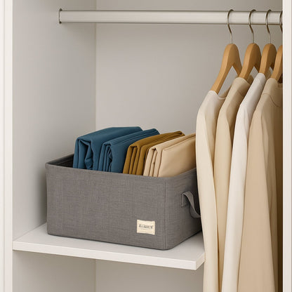 Multipurpose Grey Storage Box With Handles - RUBHUB