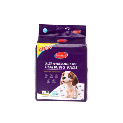 Pet Training Pads, Mess - Free & Moisture - Locking, 40 count - RUBHUB