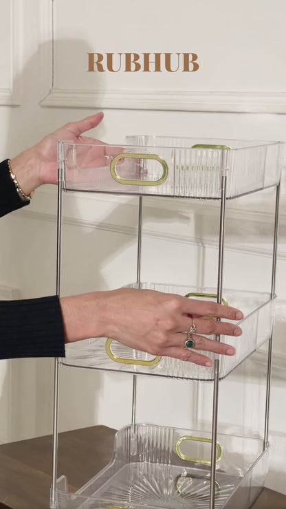Transparent 3-Layer Counter Top Organizer