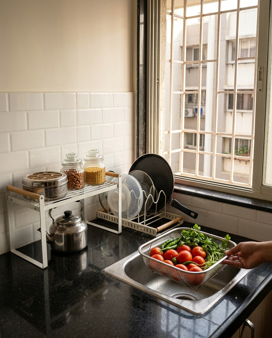 RUBHUB Counter Declutter Set – kitchen set in use