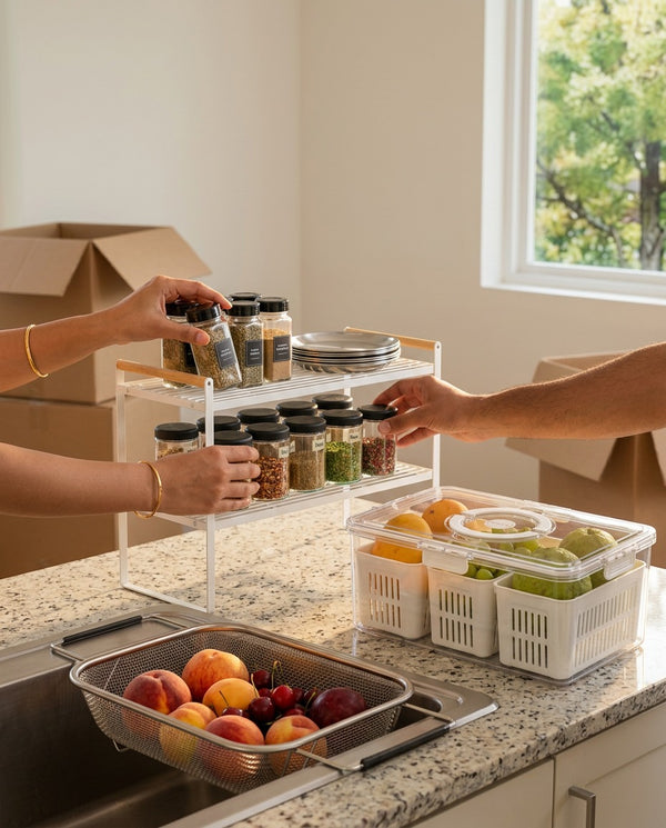 RUBHUB Kitchen + Fridge Starter – kitchen set in use