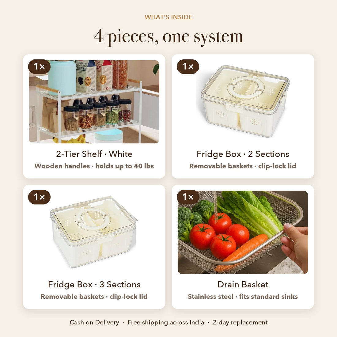 What is inside the RUBHUB kitchen combo