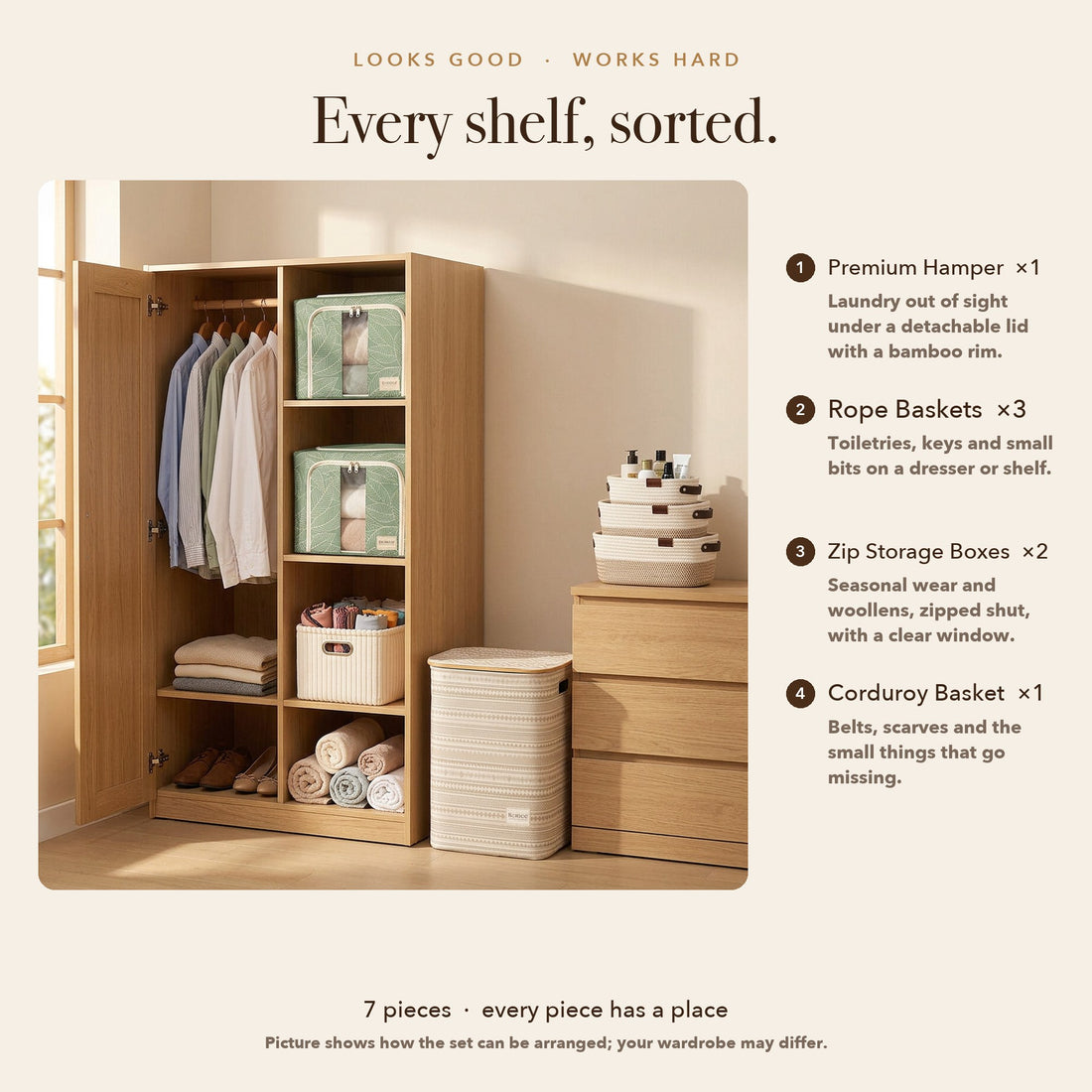 RUBHUB Bedroom & Bath Combo – every shelf sorted