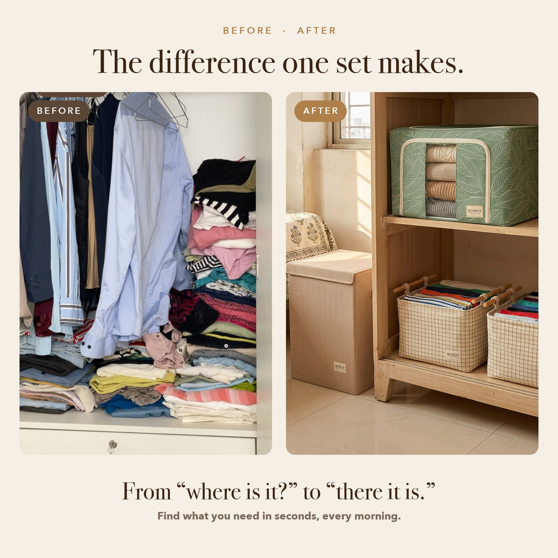 RUBHUB Bedroom Starter Combo – before and after
