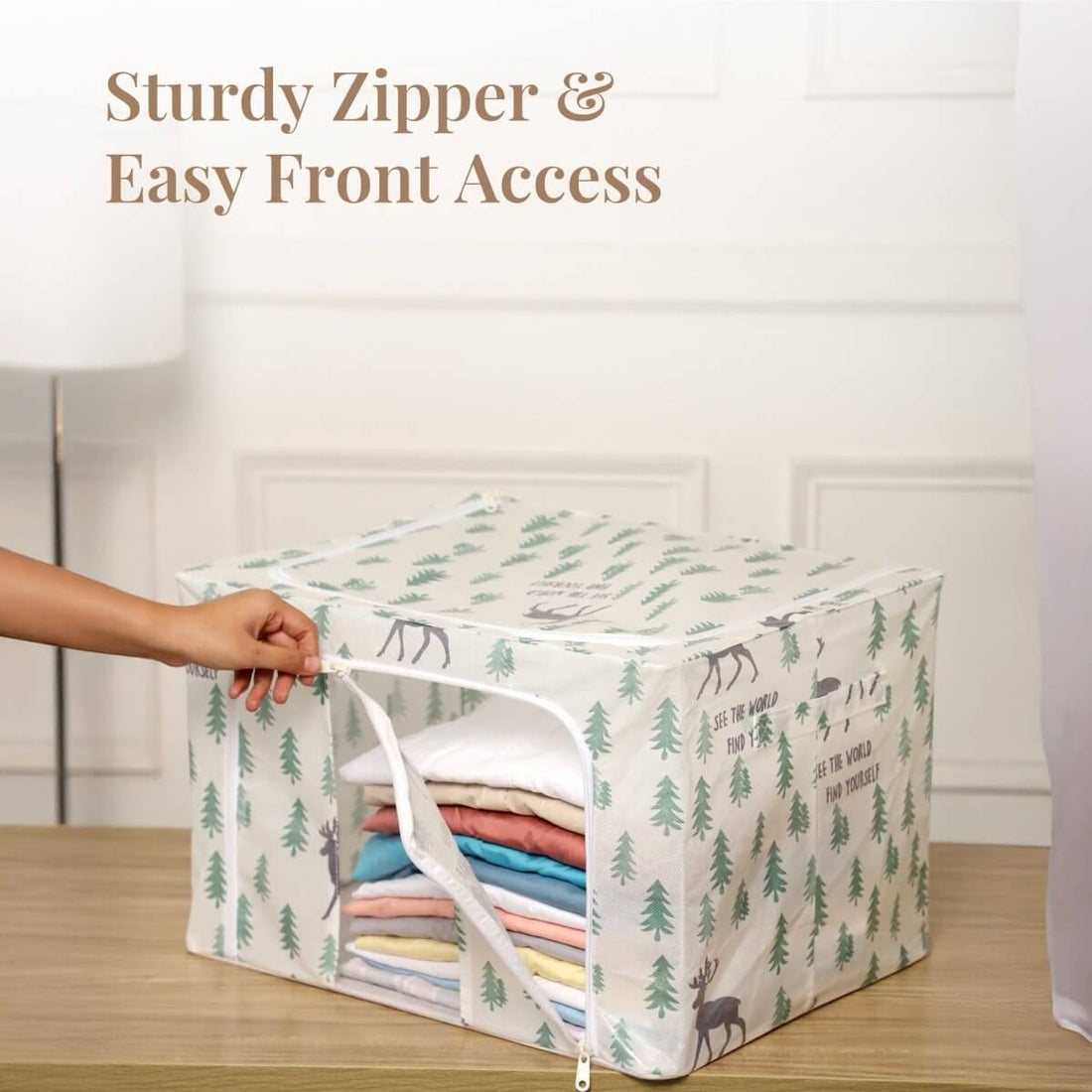 Stackable Forest - Themed Cloth Storage Box - RUBHUB