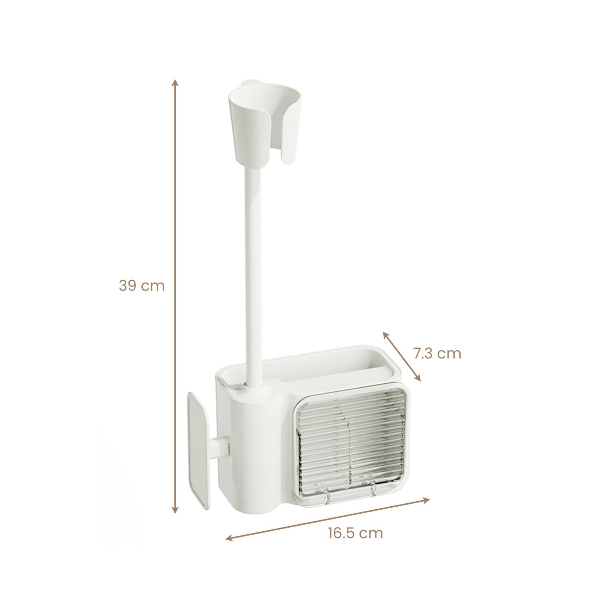 Wall Mounted Hair Dryer Holder - 360 Rotation - RUBHUB