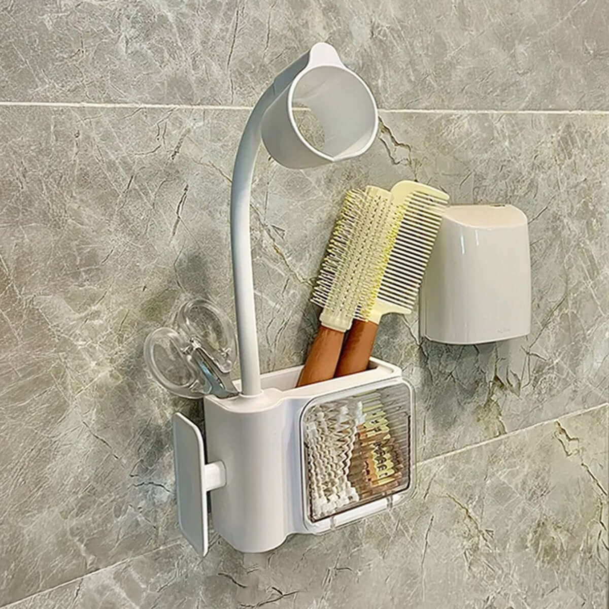 Wall Mounted Hair Dryer Holder - 360 Rotation - RUBHUB