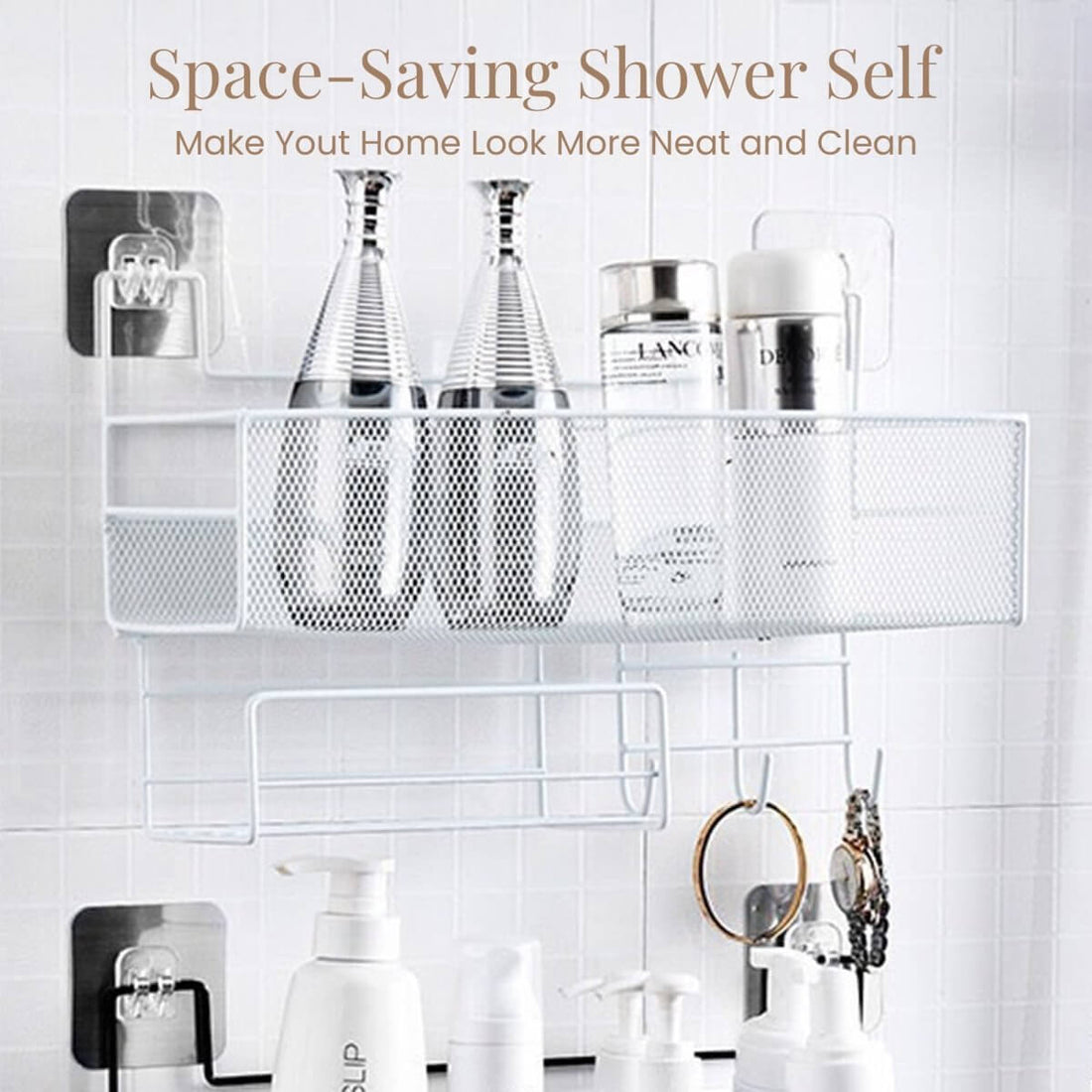 Wall - Mounted Multipurpose Storage Cabinet with hooks - RUBHUB