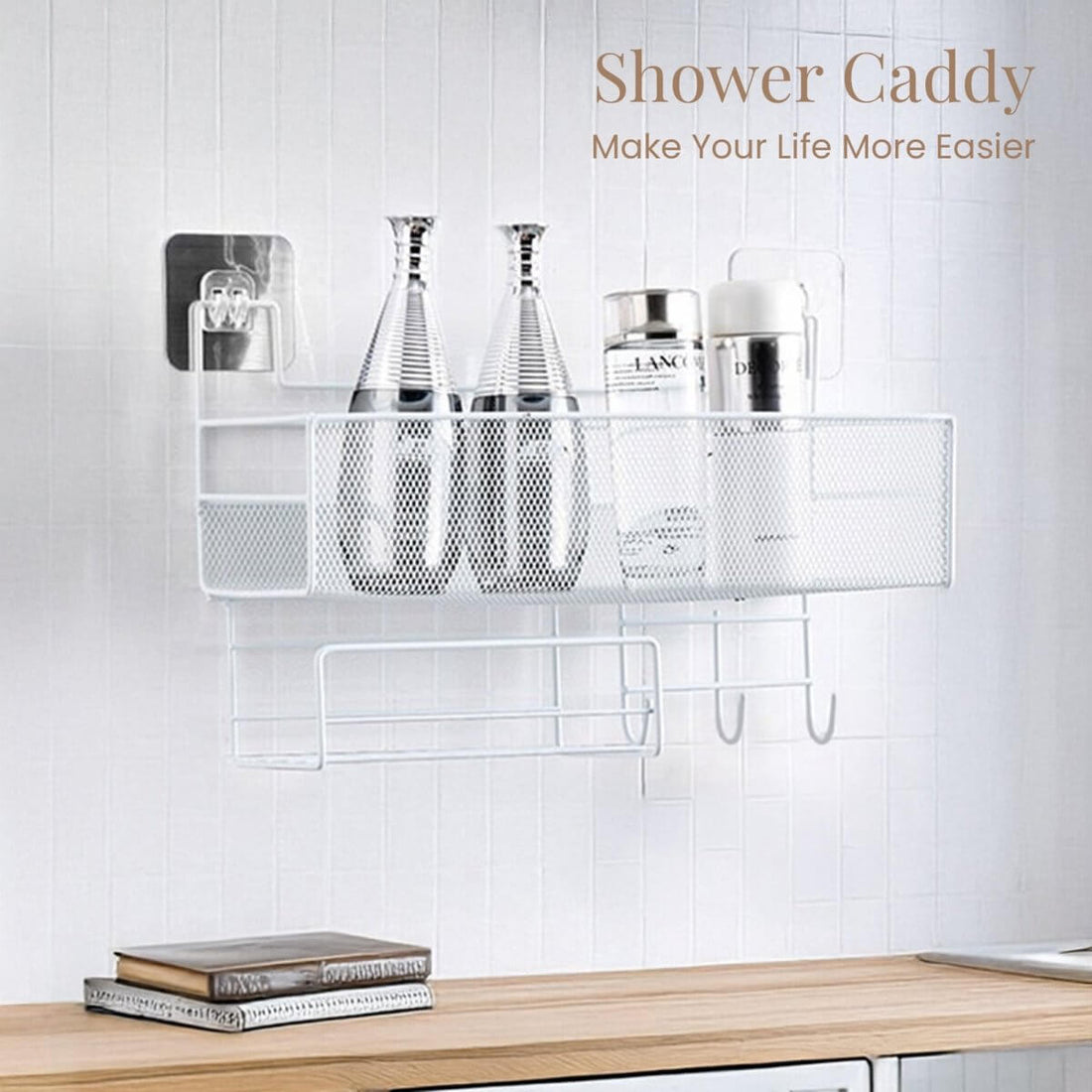 Wall - Mounted Multipurpose Storage Cabinet with hooks - RUBHUB