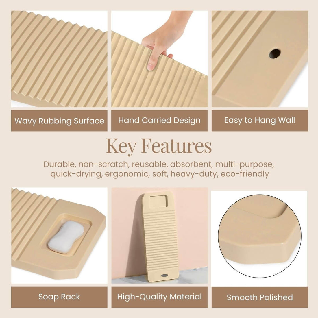 Washing board for baby or small clothes - RUBHUB