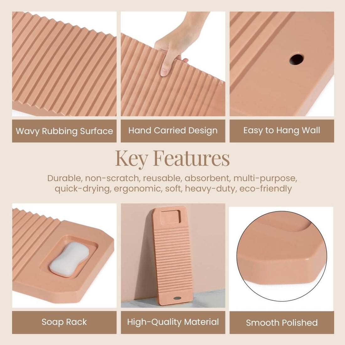 Washing board for baby or small clothes - RUBHUB
